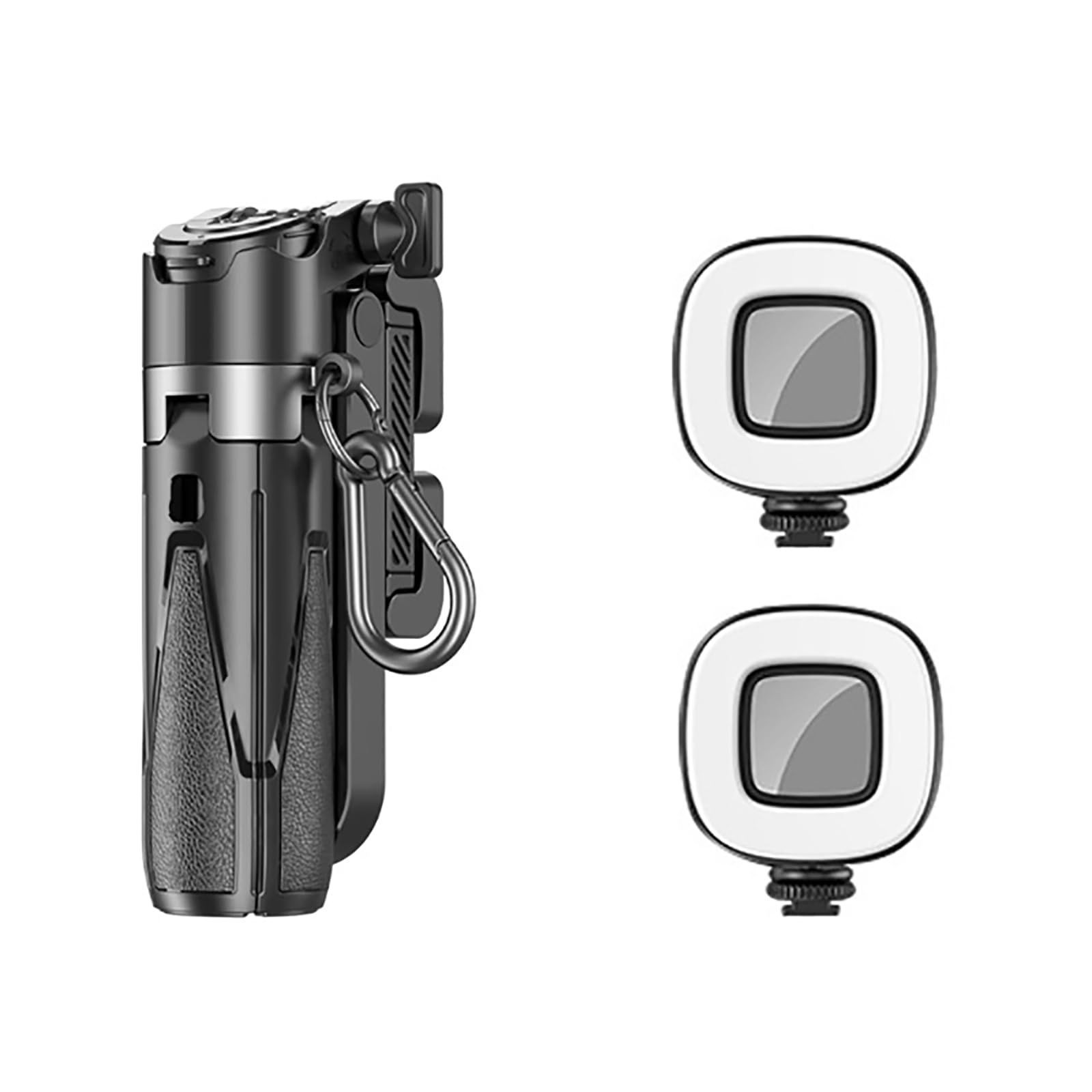 Photography Basics - 4 in 1自撮り棒三脚、拡張可能なグリップ、取り外し可能なリモコン付き、ポケットサイズ、vlog写真用
