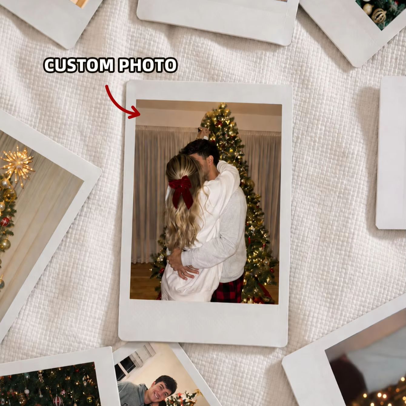 Photographic Memory - 1/3/5枚のカスタム写真プリント。クリスマスシーズンのパーティーデコレーションやテーブルオーナメント、手作りのジャーナルに最適な、クリスマスをテーマにしたオリジナル画像のギフト。