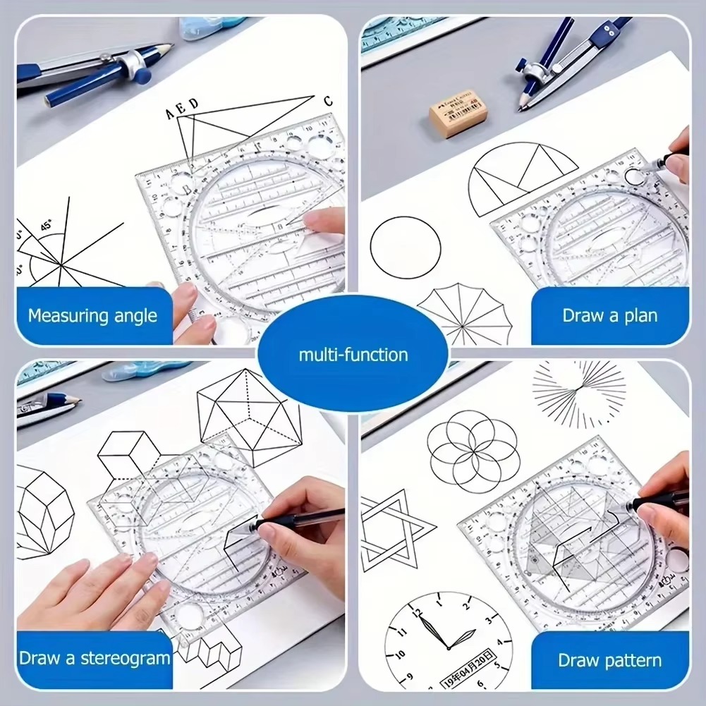 1個入り 多機能回転式製図テンプレート。絵画やアートデザイン - Photography Geometry のレビューと価格