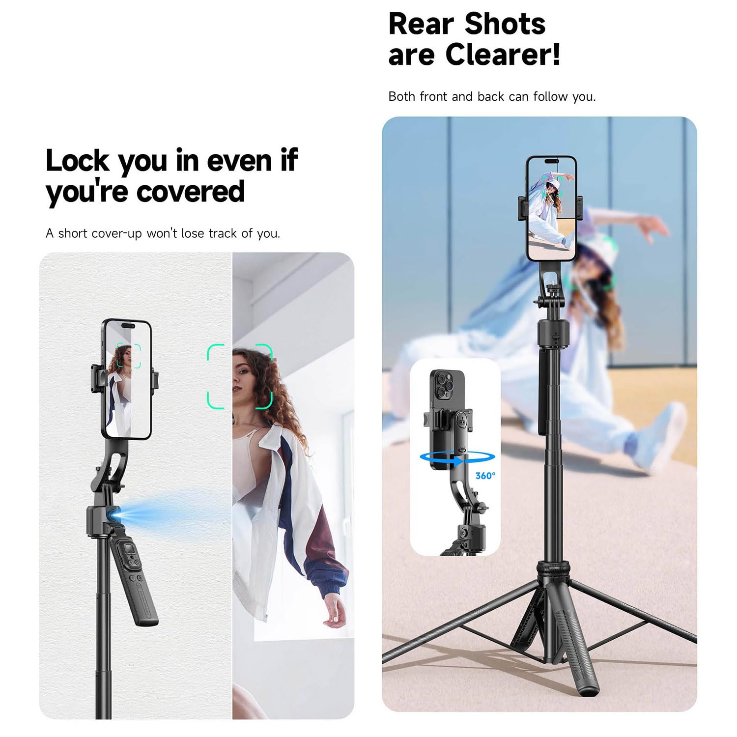 C17 163cm 360 °   自動回転ジンバルスタビラ - Photography Basics のレビューと価格