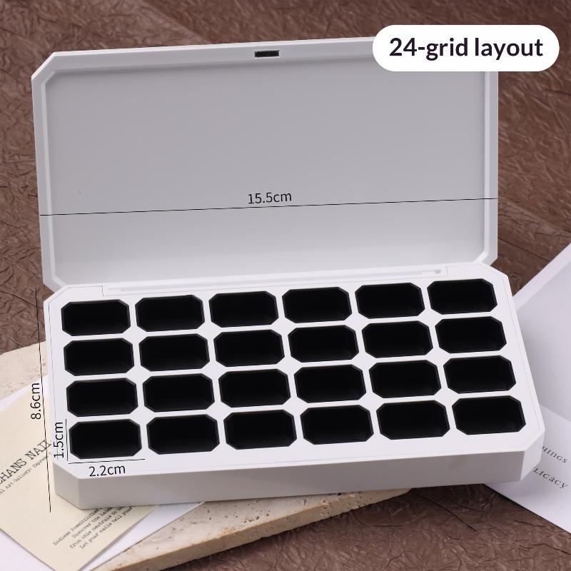 空のマグネット式パッケージボックス 1個 24グリッド ネイ - Photography Design のレビューと価格